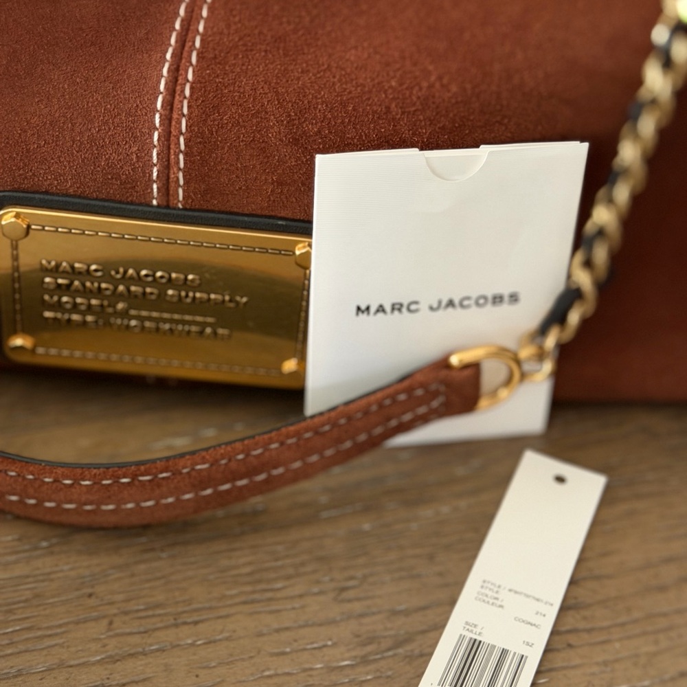 Marc Jacobs Leather Satchel / Shoulder Bag – Cognac – Authentic – $495 retail - Picture 7 of 8